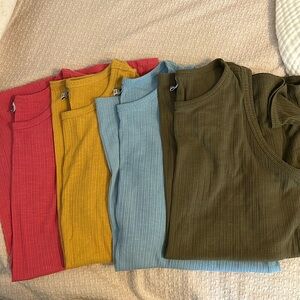 Old Navy Luxe Slub Knit Tank Tops - Large TALL - Bundle